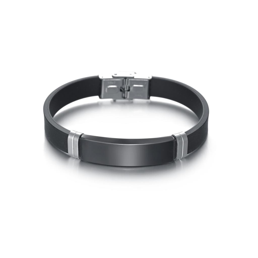 Simple Titanium Steel Buckle Bracelet Outdoor Wristband Fade Resistant Engravable