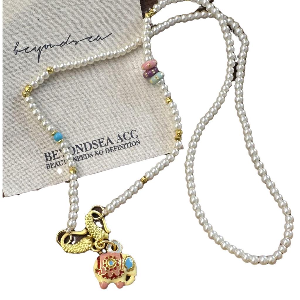 Dunhuang Silk Road Necklace: Exquisite Western-Chinese Fusion Clavicle Chain