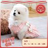 Summer Dog Harness Dresses with Leash Set Pet Dogs Clothes Bow Tie Bust Back Dress Puppy Clothing Cute Fashion Outfit Pet Item