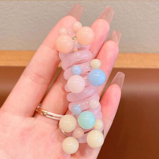 4Pcs Hair Rope Non-Damage Elastic Hair Ties Women Girls Reusable Non-Slip Bubble Braided Headband Hair Accessories