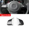 Accessoires de Voiture en ABS Cache-Volant Garniture Pour VW Golf 6 MK6 Passat B7 Jetta Bora CC Tiguan Caddy Touran Motif Fibre de Carbone
