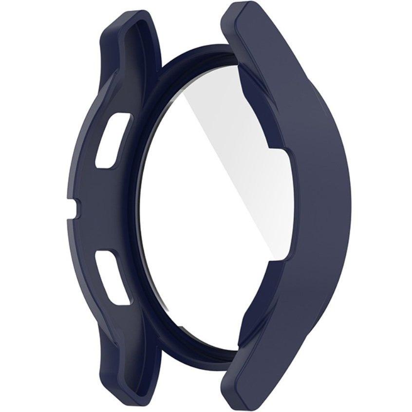 2in1 Case + Tempered Glass for Samsung Galaxy Watch 4 44mm, Navy Blue