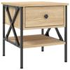 VidaXL Bedside Table Sonoma Oak 40x42x45 Cm Engineered Wood 825955