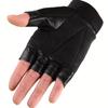 Authentic Leather Half-Finger Gloves for Both Men And Women Ideal for Weightlifting And Fitness - Breathable And Non-Slip