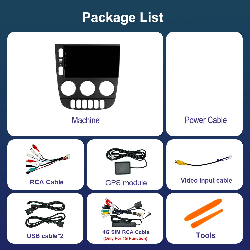 Car Radio Multimedia Player for Mercedes Benz M-Class W163 ML 1997 - 2005 Android 14 4G DSP Stereo Navi GPS WIFI Touch Screen