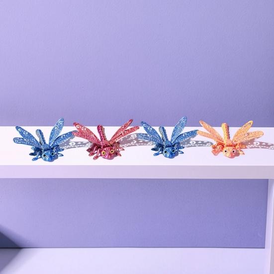Creative Car Pendant Accessory 3D Printed Articulated Dragonfly Model, Flexible Realistic Animal Fidget Toys, Eco-friendly Plastic Figure
