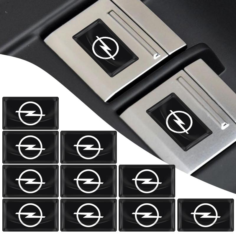 

2/10Pcs Carbon Fiber Steering Wheel Car Logo Emblem 3D Stickers For Opel Astra H G Corsa Insignia Astra Antara Meriva Zafira Interior 2pcs