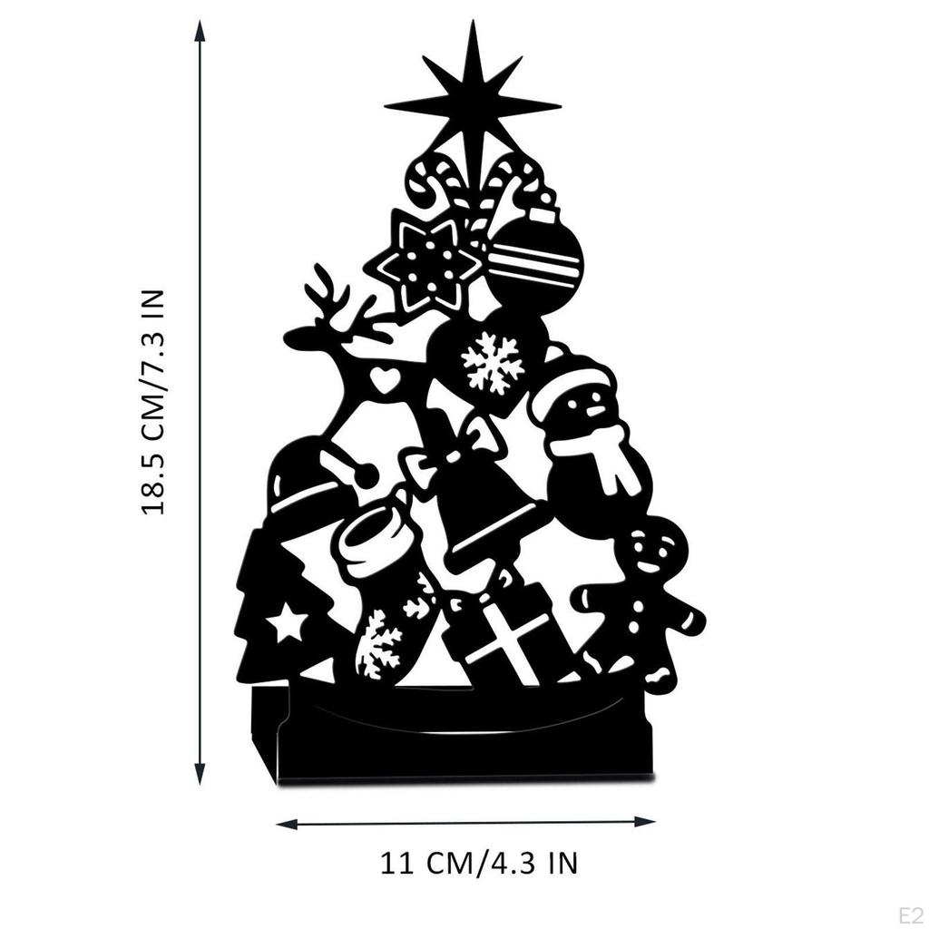 Christmas Iron Candle Holder Table Centerpiece, Sturdy Home Decor, Decoration for Dining