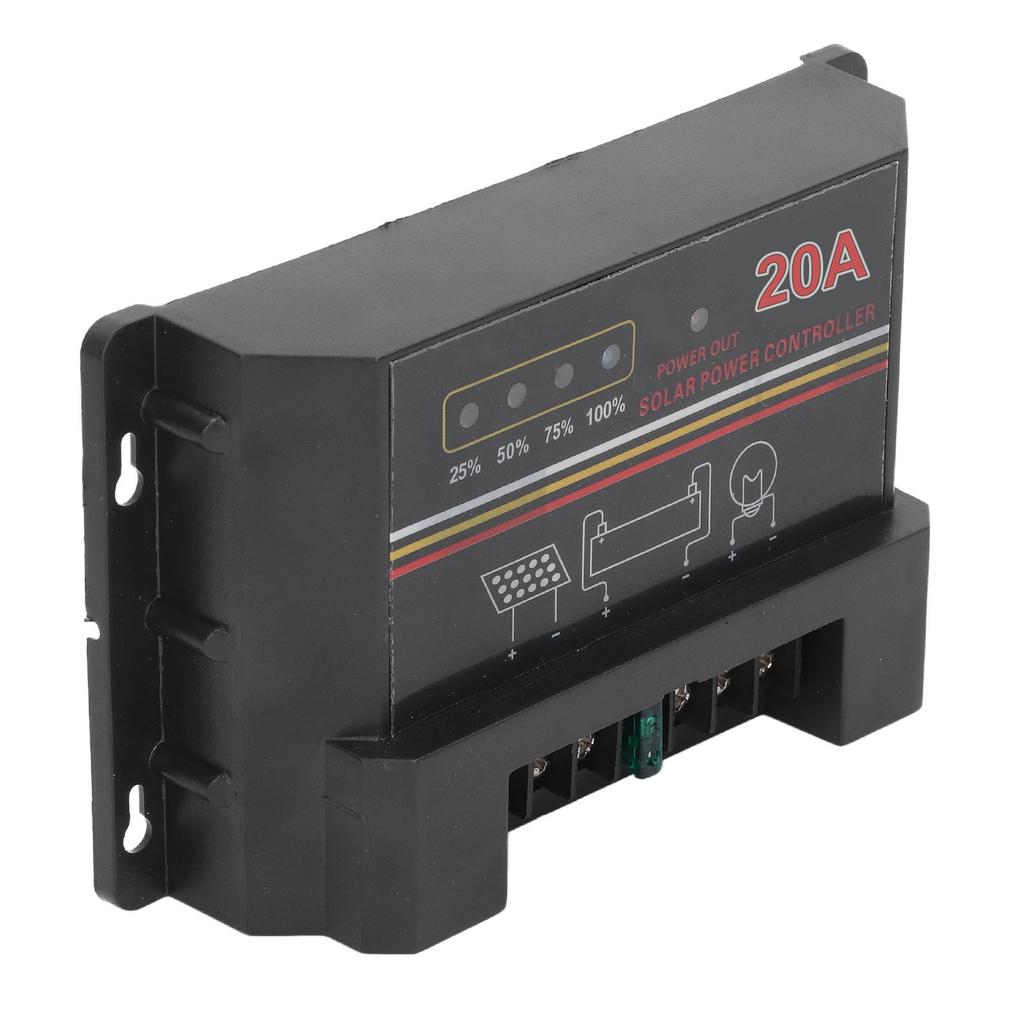 Solar Charge Discharge Controller High Speed CPU Microprocessor Multiple Protections Data Transmission 12V Solar