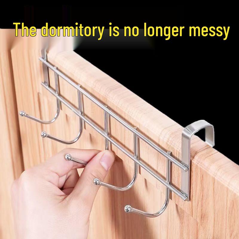 

Upper Bunk Bedside Hook & Wardrobe Door Hanging Rack for Clothes, Bags, and Hats