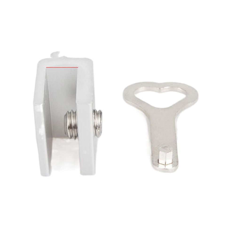 

Security Lock Anti-Theft Adjustable Child Protection Aluminum Zinc Zinc Alloy Window Lock Cabinet Lock silver-10mm