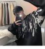 Korean Tie-Dye Men's Sweater: Trendy 2026 Autumn/Winter Knitwear, Youthful Loose Fit