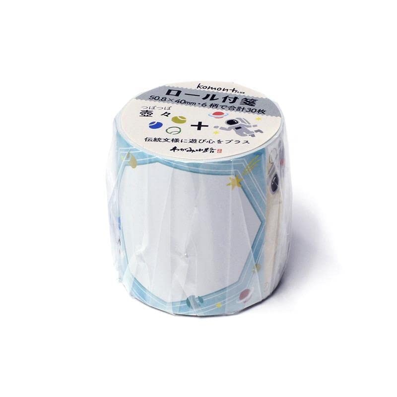 

Рулонные липкие заметки Tsubo Tsubo Planet komon+ TAG-KP-1-007 синий