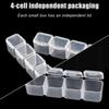 56 Grids New Transparent Organizer Box Square Plastic Adjustable Organizers Large-Capacity Dustproof Jewelry Box Earring