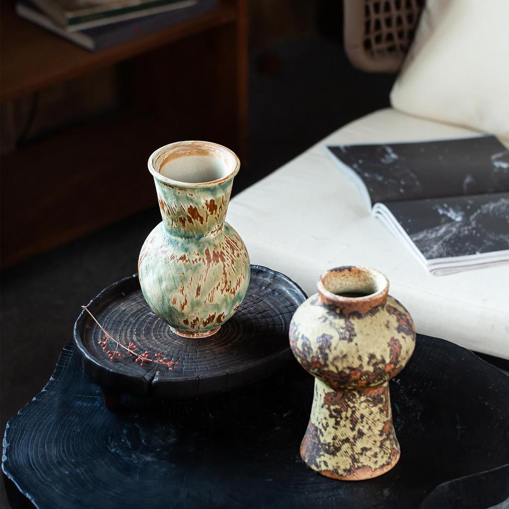 Wabi-Sabi Retro Ceramic Vase: Chinese Style for Living Room and Tea Room Flower Arrangements