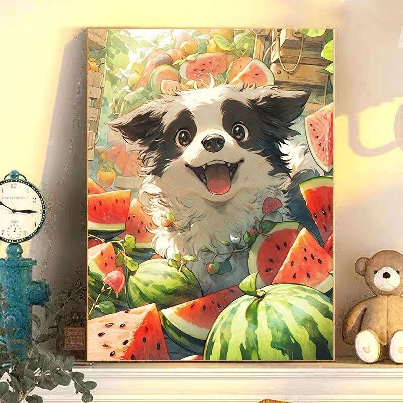 Diy Digital Oil Painting Flower Landscape Filling Coloring Oil Painting Stall Toy Painting