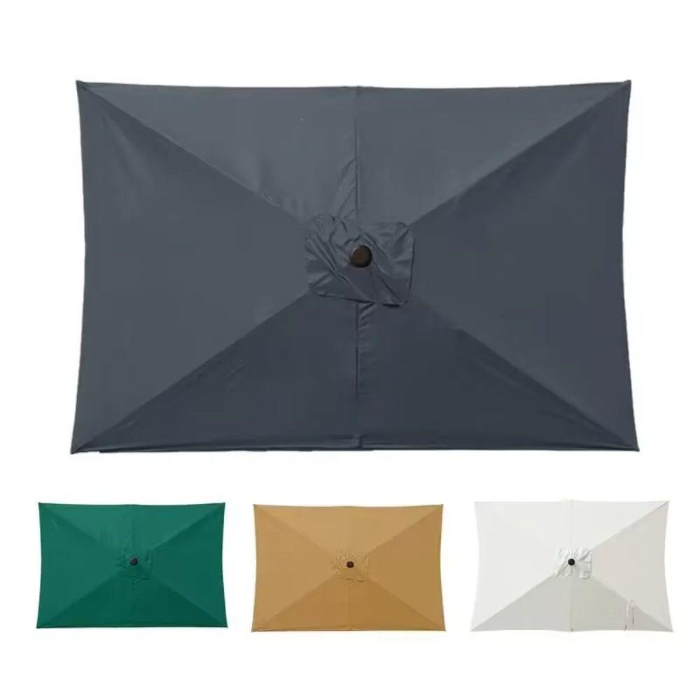 UV Protection Patio Umbrella Waterproof Cantilever Parasol Block Dust Replacement Canopy Deck