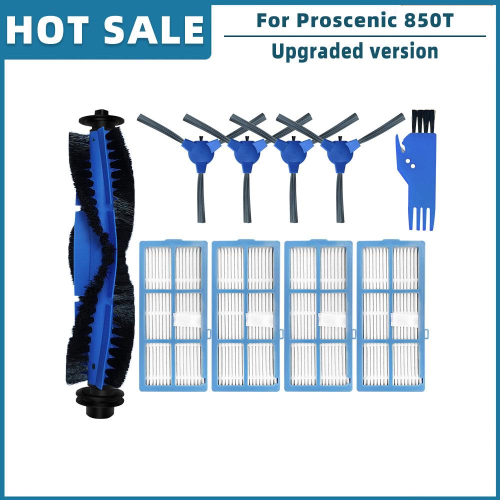 Replacement For Proscenic 850T Robot Vacuum Cleaner Spare Parts Accessories Main Side Brush Hepa Filter Mop Rag Brush Cover