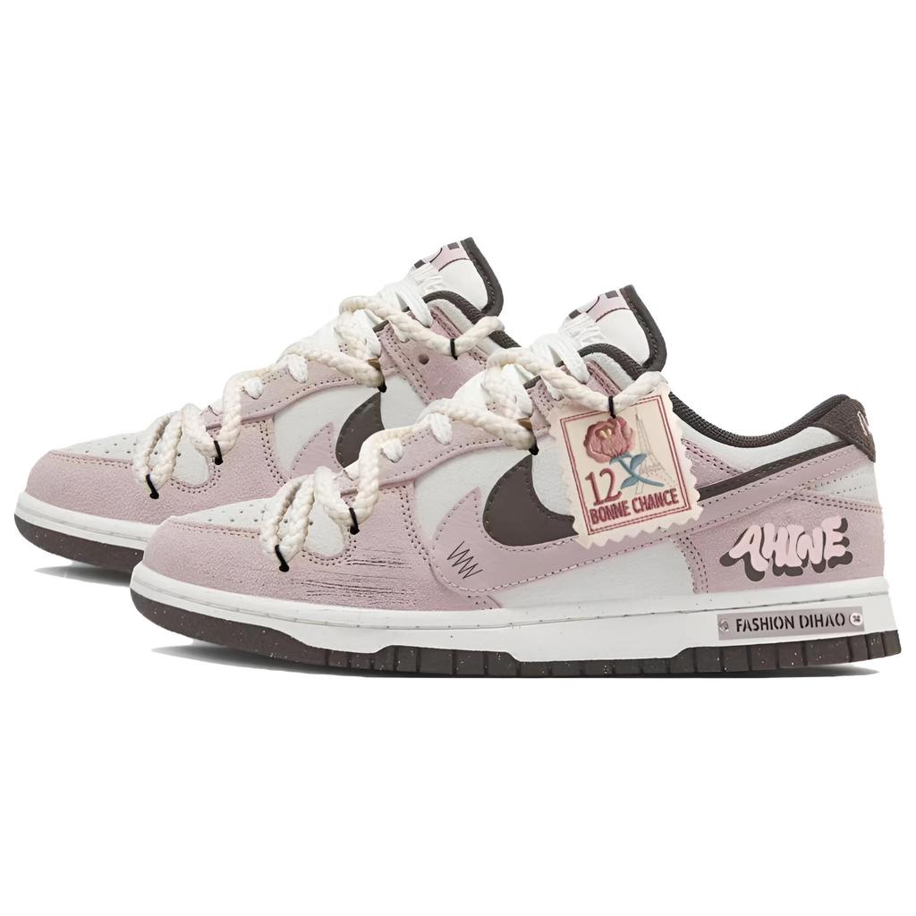 Nike Dunk Heartbeat Prelude Impact Resistance Low top Skateboard Shoes Unisex Light Pink HV1799-161(Team365-)