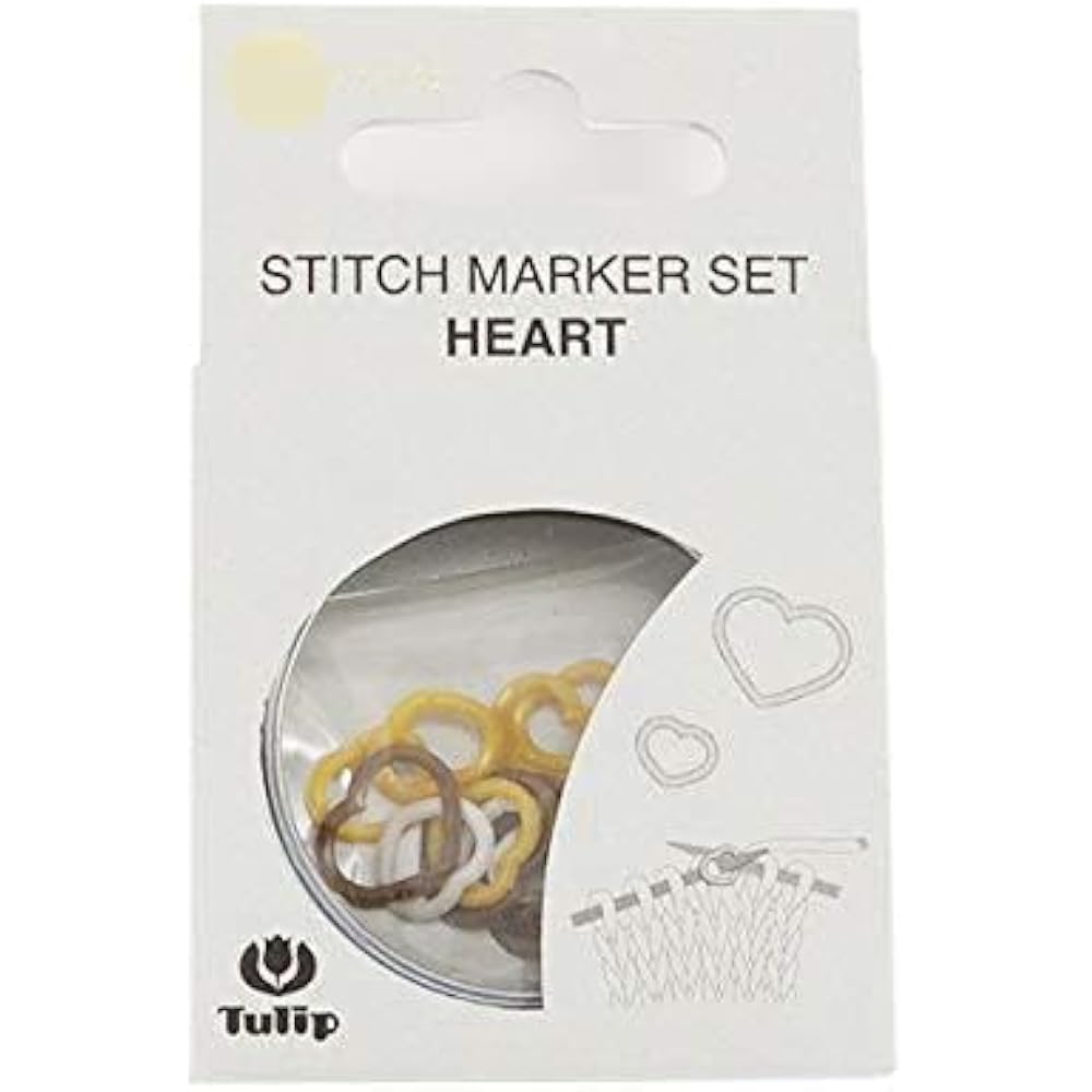 Knitting Supplies “Amicolle (Amicolle) Eye Count Marker Set MML 15 Pack Heart AC-018” Tulip Tulip