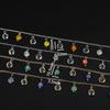 1m Copper Chains With Glass Enamel Flower Charms Chains for DIY Necklace Bracelet Choker Jewelry Making Chains
