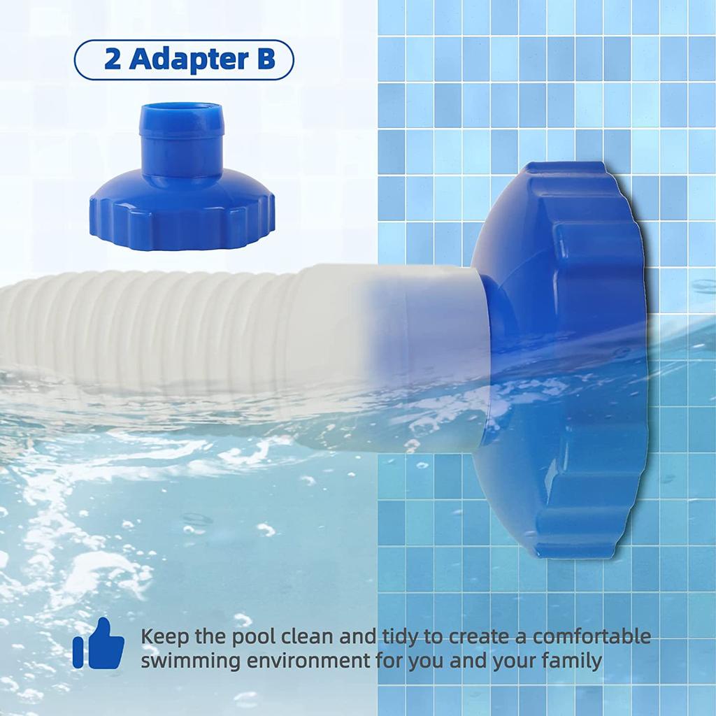 Adaptery do skimmera basenowego Kompatybilne z skimmerem 28000E Adapter węża do mocowania na ścianie basenu Złączka basenowa Mały adapter filtra
