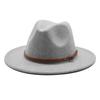 New Fedora Wool Hat Women's Hat European and American Fashion Hat Men's Jazz Hat Woolen Top Hat