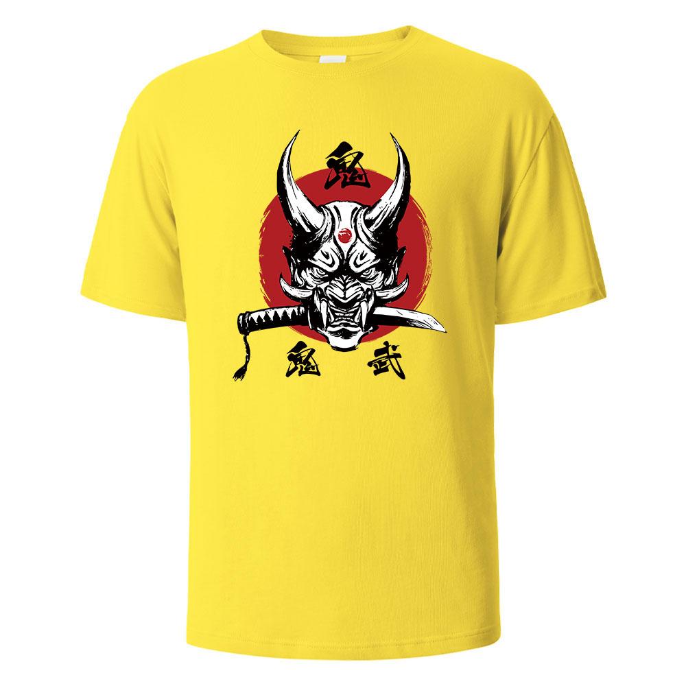 Onimusha Graphic Printed Mens TShirts 100 Cotton Breathable Comfortable Tops For Men Summer Oversize Harajuku Men Clothing