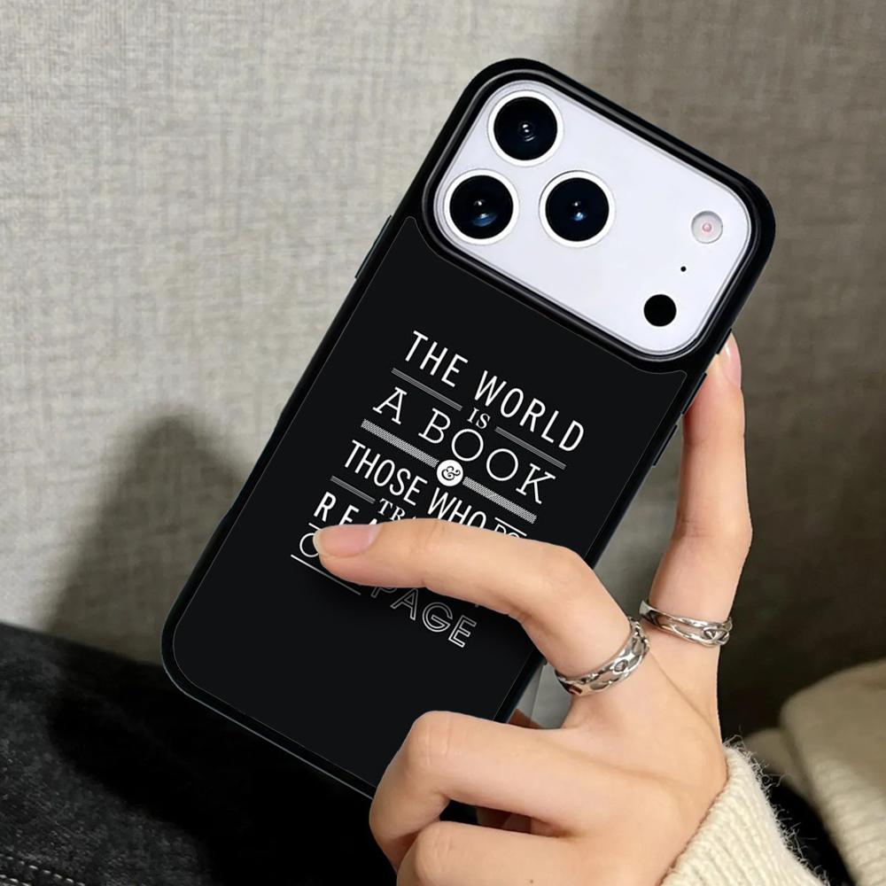 Capa Case for iPhone 17 Air 16 Pro Max 15 Plus 11 13 Mini 14 12 Back Phone Cover Travel inspiration