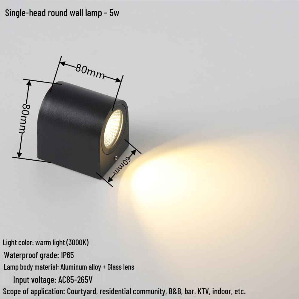Creative Waterproof Wall Lamp for Living Rooms, Bedrooms, Hallways, and Staircases