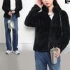 Women's Fleece-Lined Double-Sided Coat - Thickened, Purple, Autumn/Winter 2024