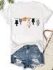 Cute Cat Print Plus Size T-shirt Women's Harajuku Short Sleeve Casual Women's T-shirt Clothing Street Tops Tee Aesthetic Clothes