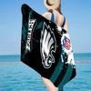 Philadelphia Eagles Night Game Microfiber Beach Towel, Lightweight And Quick-Dry, for Summer Travel, Beach Essential, Swimming Pool