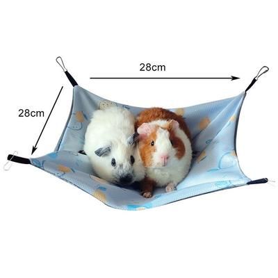 Bed Swing for Hamsters Ferrets Rabbits and Guinea Pigs 5 Pack Double-Sided Ice Silk and Plush Fabric for Rest and Play