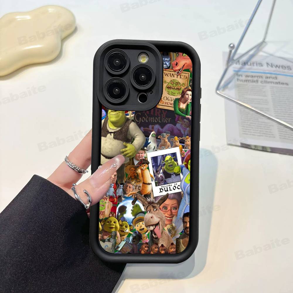 Classic Movie S-Shrek Phone Case For IPhone 11 12 13 16 15 17 14 Pro Max Soft Funda Silicone Cover