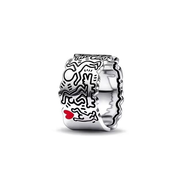 New copper Light Gold Plated Crown Love Bow Colored Diamond Ring Charm Compatible With for Party Daily Leisure Wear Do It Yourself Womens Boutique Je
