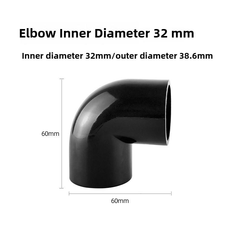 PVC Black Fish Tank Water Pipe Plastic Tube Fittings Elbow Joint Duck Bill Water Outlet Aquarium Accessories Water Inlet Pipes