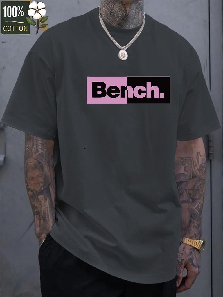 Mens heavyweight 100 cotton graphic tshirt lightweight and breathable comfortable casual wear trendy machine washable