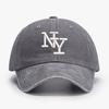 Embroidered NY letters New York Vintage Baseball caps Men Women Water Washed Sunscreen Hat Sports Fishing Peaked cap dad Hat