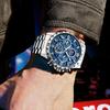 Luxury Watches For Men Chronograph Stainless Steel Man Wristwatch Waterproof Luminous Sport Military Men's Quartz Watch
