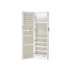 SONGMICS Jewellery Cabinet Armoire, Lockable Wall-Mounted Storage Organiser Unit for Necklace Earring, with Mirror and Various Compartments