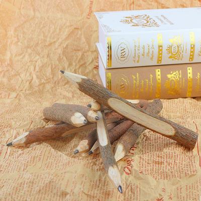 5PCs Hot Art Work Stationery Wooden Pencil Graphite Writing Tool Branch and Twig
