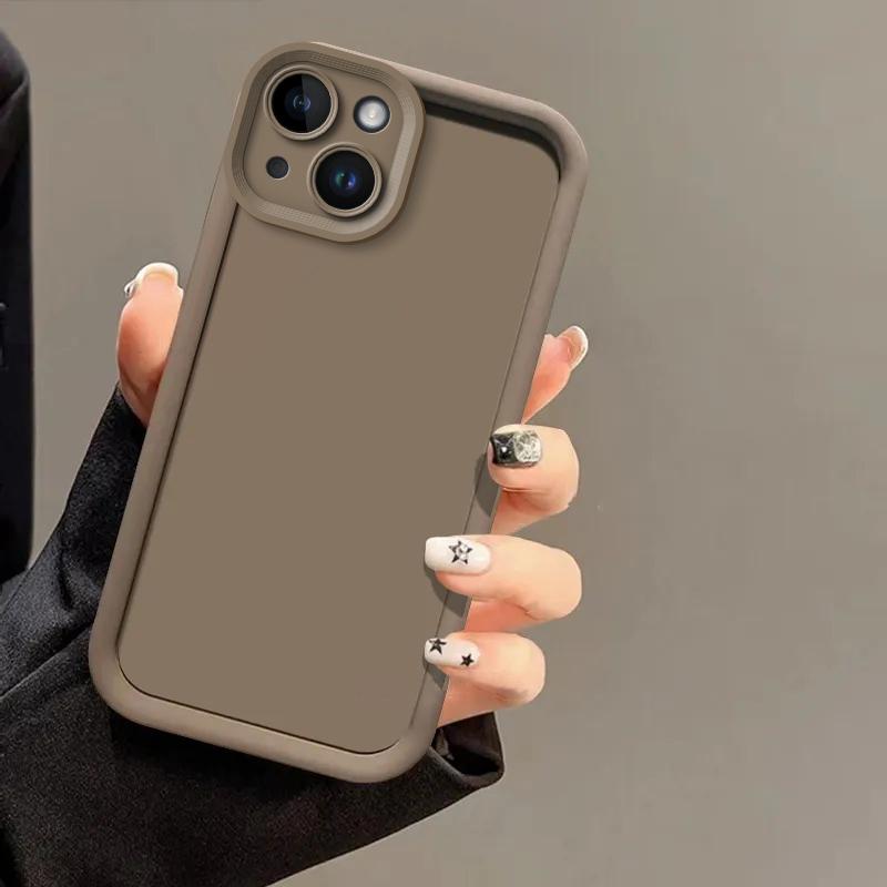 Camera Protect Silicone Case for iPhone 15 14 Plus 13 Pro Max 12 Mini 11 X Xs XR 7 8 Plus SE 2020 2022 Soft TPU Back Cases Cover