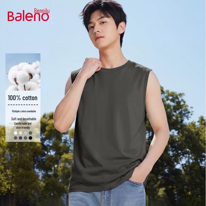 Baleno Men s Heavyweight Cotton Tank Top L