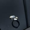 Main Diamond Gypsy Star Ring Titanium Steel Couple Ring Closed Full Diamond Wide Edition High Version European and American Jewelry
