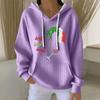 Women's Fashion Casual Christmas Angel Print Pullover Long-Sleeve Sweatshirt