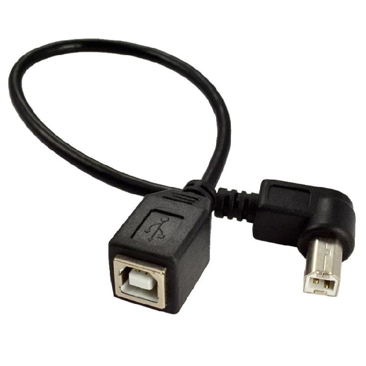 

USB B Female to Type-B Male (90° UP/Down /Right/Left Angle) Short Extension Line