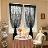 Lace Drapes Wear Rod Curtains with Pull-out Rod Bedroom Living Room Shading Finished Curtains