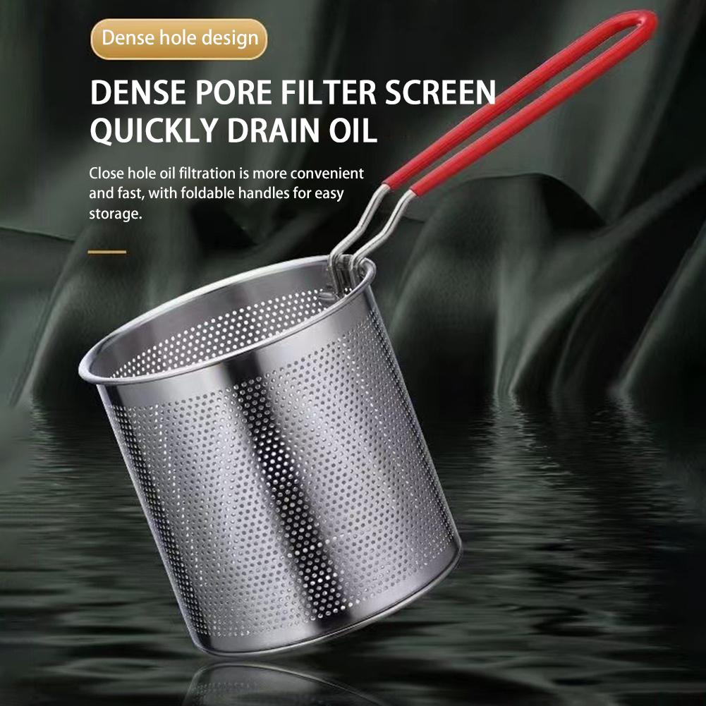 Deep Fryer Pot Detachable Washable Frying Pot For Kitchen Cooking