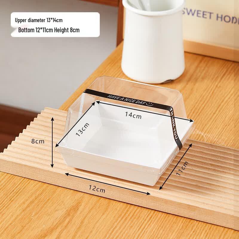Square Heightened Cake Slice Packaging Box
